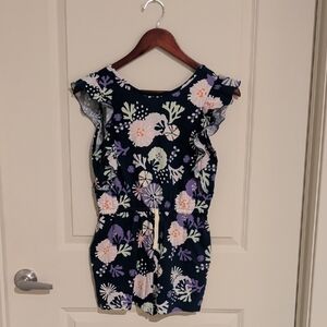 Tea Collection Navy Floral Kids Romper